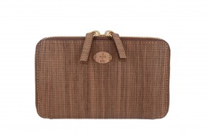 Portafoglio Zip Noce