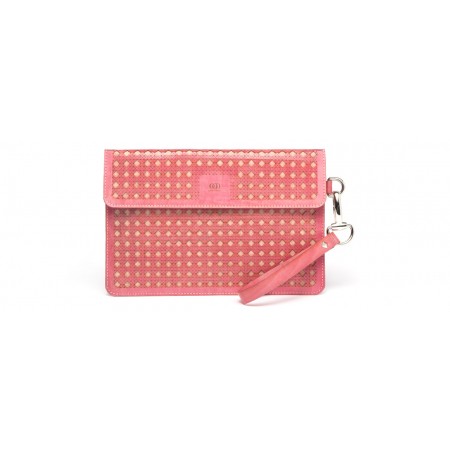 Astrid Pochette Traforata Acero Frisè Fucsia