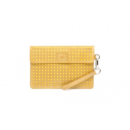 Astrid Pochette Traforata Bolivar Giallo 